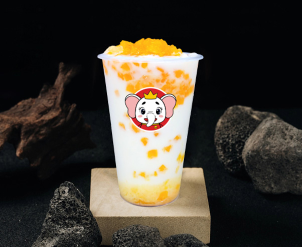 芒果果粒牛乳